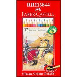FABER CASTELL RR 115844 ΞΥΛΟΜΠΟΓΙΕΣ ΜΕΤΑΛΛΙΚΗ ΚΑΣΕΤΙΝΑ 12 Χρώματα