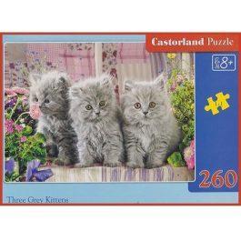 CASTORLAND PUZZLE 260 Κομμάτια Β-27491-1 THREE GREY KITTENS