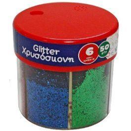 THE LITTLIES 646025 GLITTER ΣΚΟΝΗ 6 Χρώματα 50gr XD5001