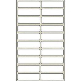 Stef Labels Αυτοκόλλητες Ετικέτες σε Λευκό Χρώμα  13×48 Νο 18