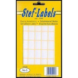 Stef Labels Αυτοκόλλητες Ετικέτες σε Λευκό Χρώμα 15x20mm Νο 5