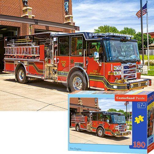 CASTORLAND PUZZLE 180 Κομμάτια B-018352 FIRE ENGINE - Image 3