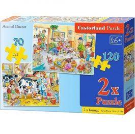 CASTORLAND PUZZLE 70 120 Κομμάτια 2 ΣΕ 1 ANIMAL DOCTOR